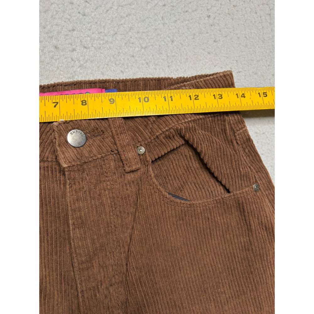 Empyre Corduroy Pants Womens 4 Brown Skate Y2K High Waisted Straight Leg - Picture 6 of 12